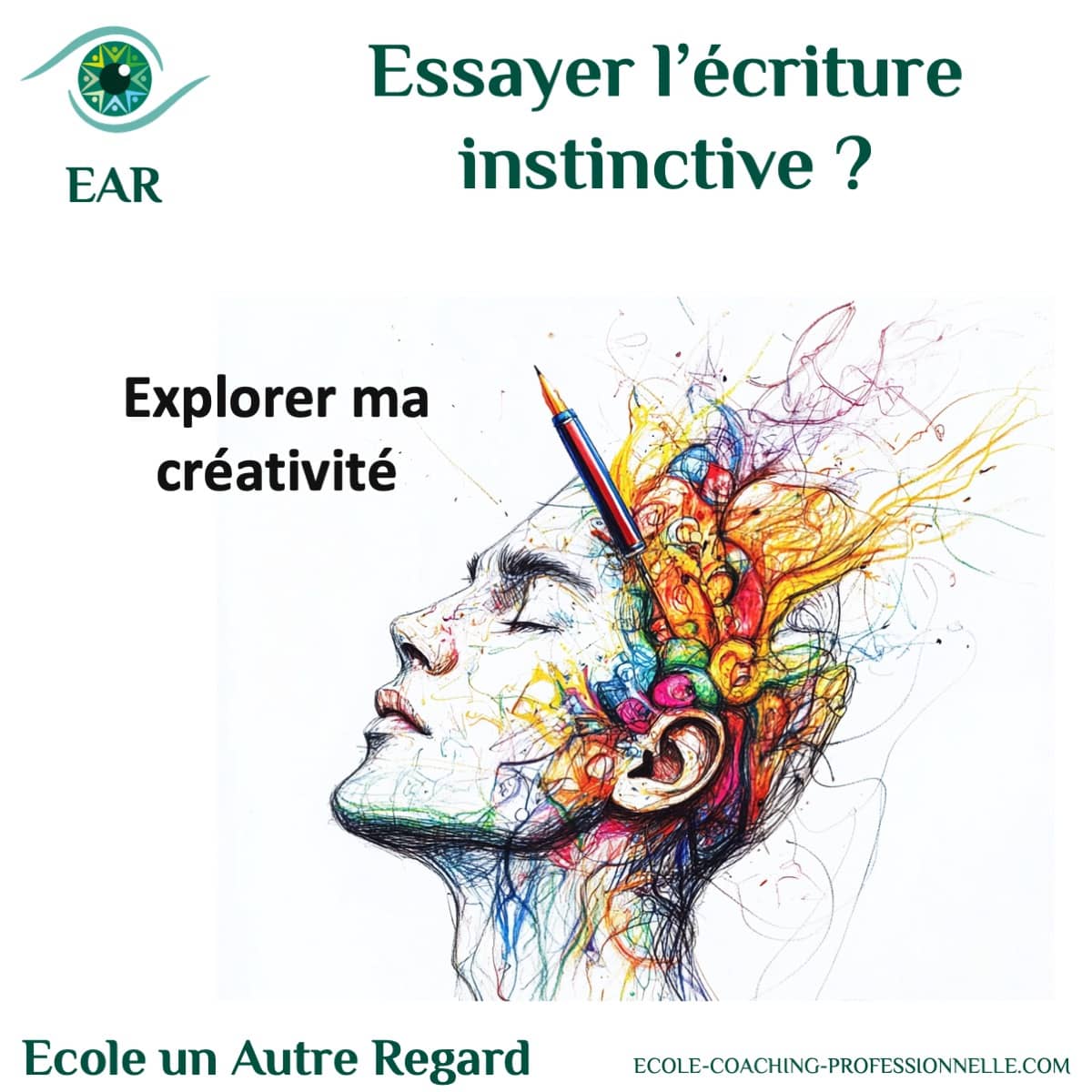 essayer l'écriture instinctive. ou Évoluer : Le coach intégratif vous aide à définir et à atteindre vos objectifs.