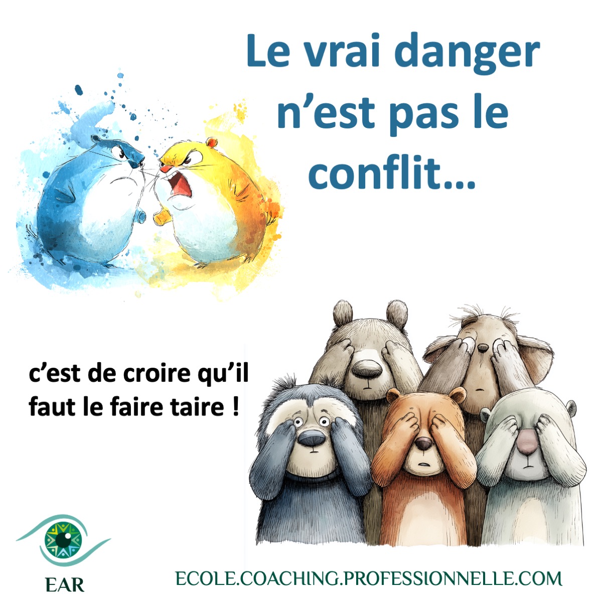 c’est de croire qu’il faut le faire taire !